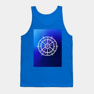 Giant Nautical Winter Snowflake Tank Top